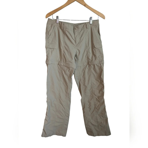 North‎ Face Convertible Cargo Hiking Pant in Tan size 8 Outdoor Shorts - Picture 1 of 6